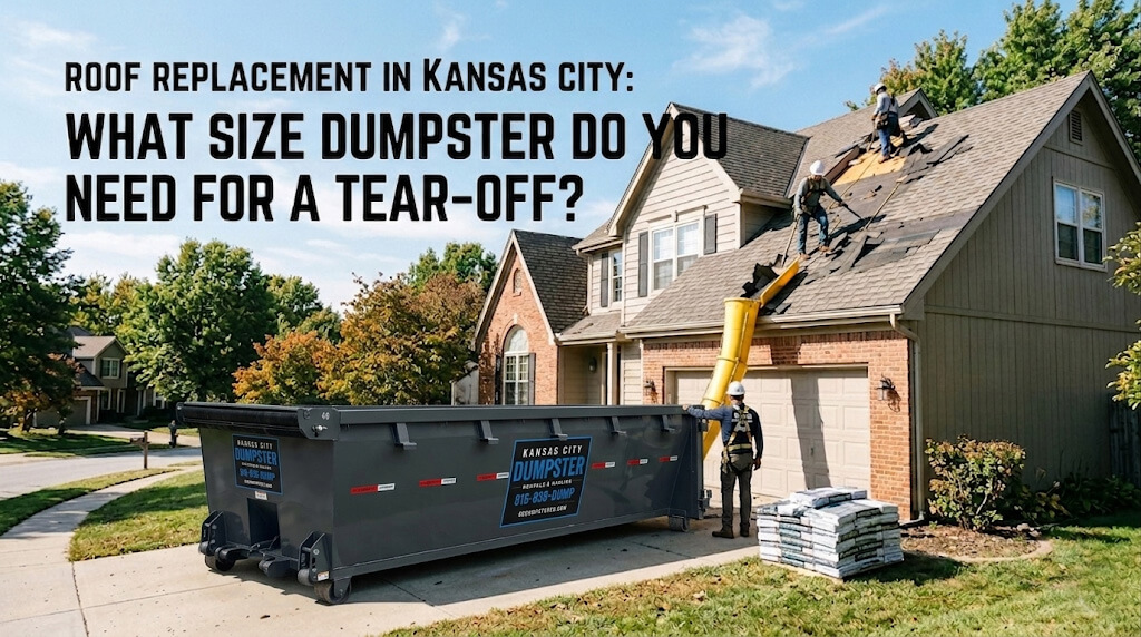 Roof Replacement in Kansas City: What Size Dumpster Do You Need for a Tear-Off?