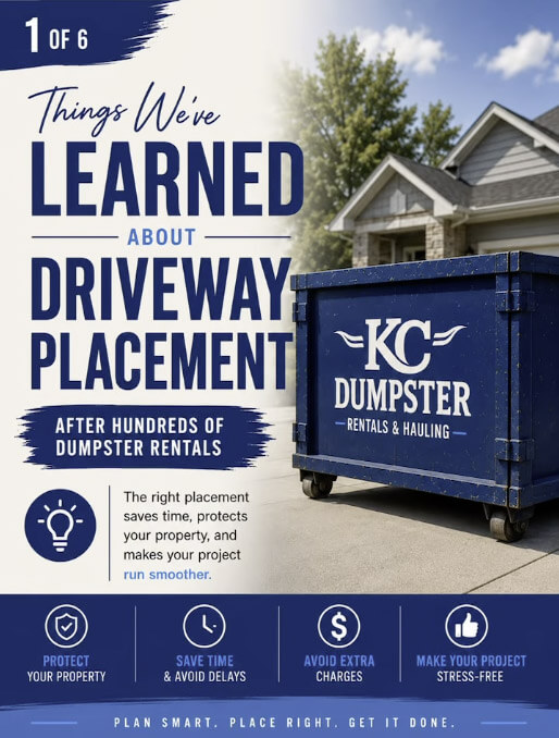 What We’ve Learned About Dumpster Driveway Placement After Hundreds of Rentals